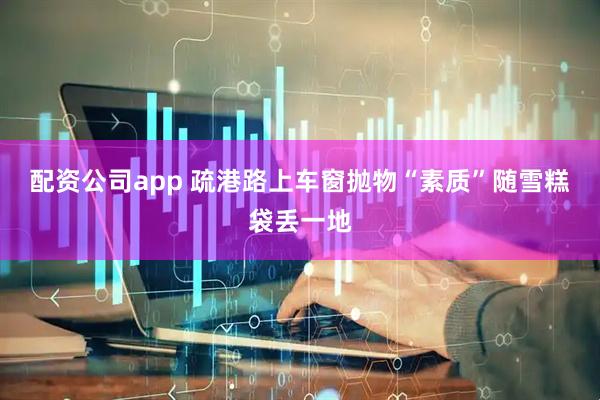 配资公司app 疏港路上车窗抛物“素质”随雪糕袋丢一地