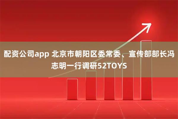 配资公司app 北京市朝阳区委常委、宣传部部长冯志明一行调研52TOYS